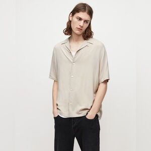 AllSaints VENICE REVERE COLLAR RAMSKULL SHIRT